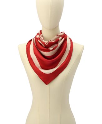 Women's Valentine's Day Pegasus Print Silk Square Scarf