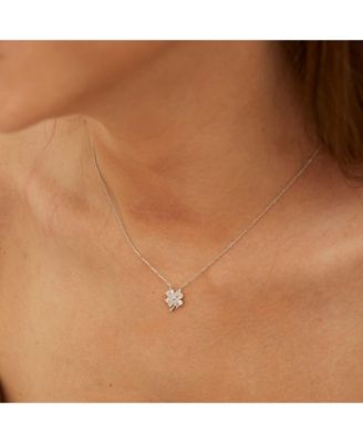 Four Leaf Clover Sterling Necklace -