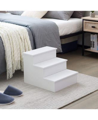 Darien 3 Step Wood Step Stool for Adults or Kids, Dog Stairs