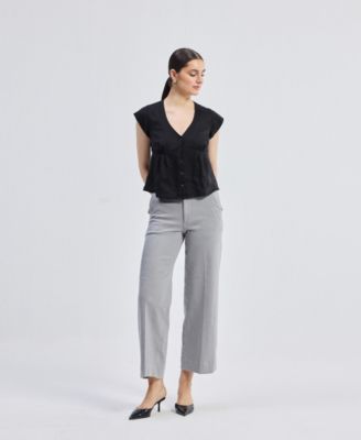 Women's Deep V-neck Short Top