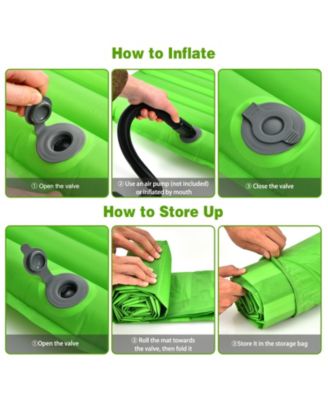 3-Inch Thick Inflatable Waterproof Camping Sleeping Pad