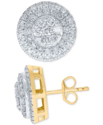 Diamond Earrings (1-1/2 ct. t.w.) in 10k Yellow Gold