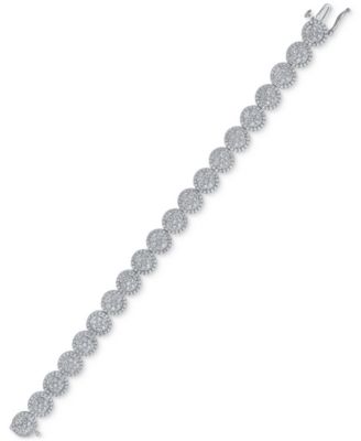 Diamond Halo Bracelet (5 ct. t.w.) in 10k White Gold