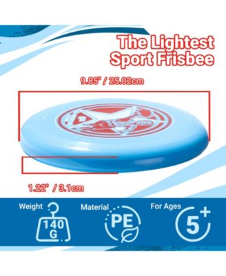 Frisbee All Sport Disc 140g, 9.85 Inch, Durable and Non-Slip Grip for Outdoor Team Sports and Family Fun - 2 Pack