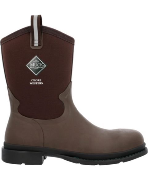 Мужские ботинки MUCK Chore Western Alloy Toe Work Boot, цвет: Коричневый