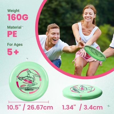 Frisbee Freestyle 160g Flying Disc, for Outdoor Fun - 2 Pack