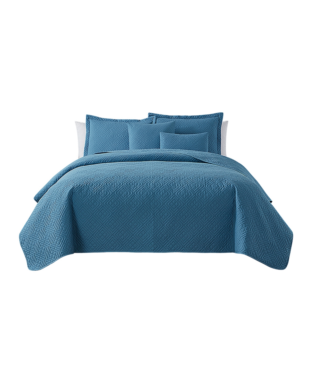 Nestl Diamond Embossed 5-pc. Quilt Set, Full/queen