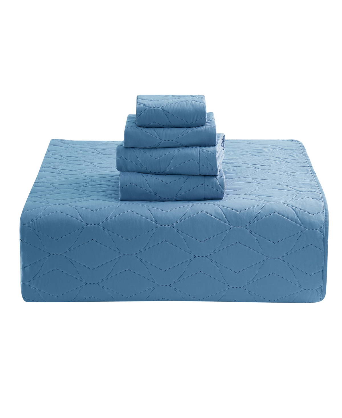 Nestl Ellipse Embossed 5-pc. Quilt Set, King/california King