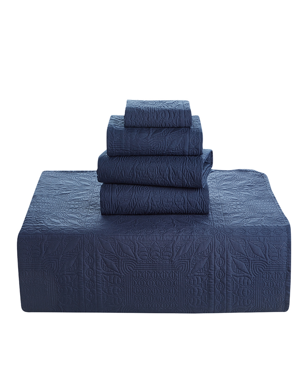 Nestl Grid Embossed 5-pc. Quilt Set, King/california King