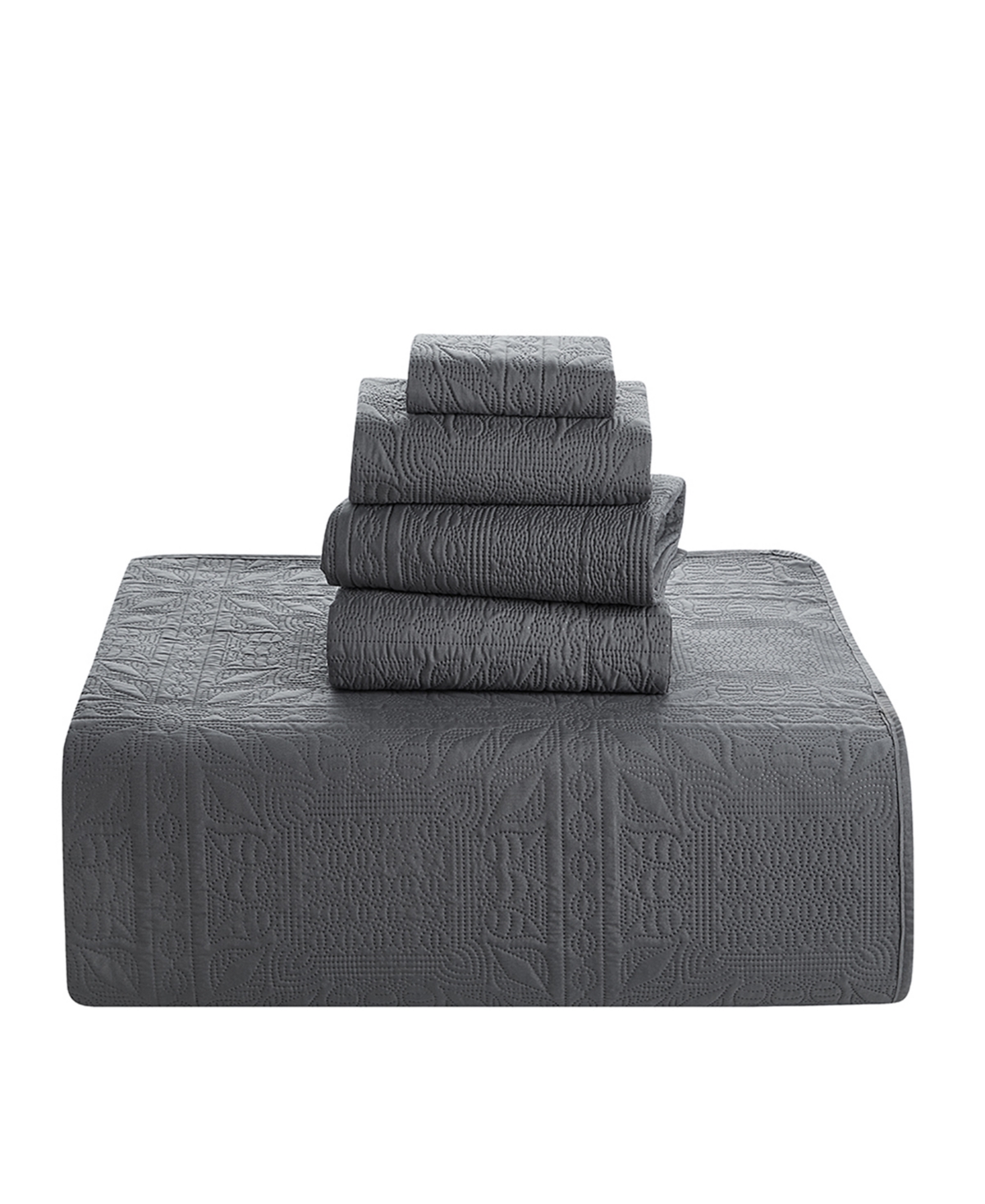 Nestl Grid Embossed 4-pc. Quilt Set, Twin/twin Xl