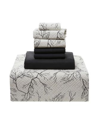 Branches Reversible 4-Pc. Quilt Set, Twin/Twin XL