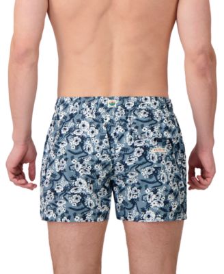 Sunset and Vines Men's Floral Woven Swim Trunks