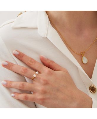 Double  Sterling Silver Adjustable Open Ring