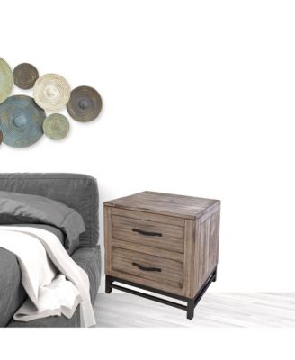 2-Drawer Nightstand – Functional Bedside Table with Storage