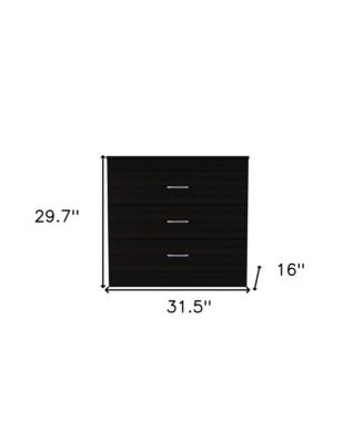 Wooden Three Drawer Dresser for Bedroom and Closet Storage