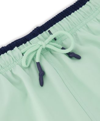 Men's Solid Woven Swim Trunks