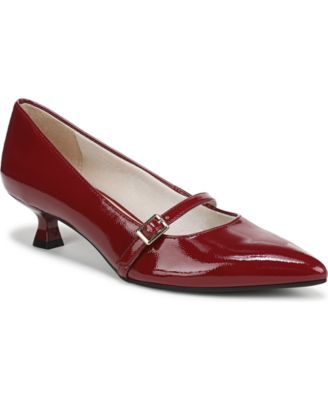 Women's Madelyn Mary Jane Pointed Toe Kitten Heel Pumps