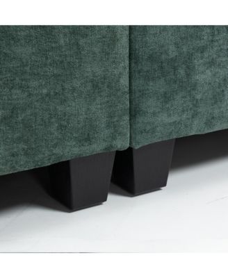 Streamdale 111.42x32.28" 3-Seater Chenille Sofa - Comfy, Cloud-Soft, with Side Pocket