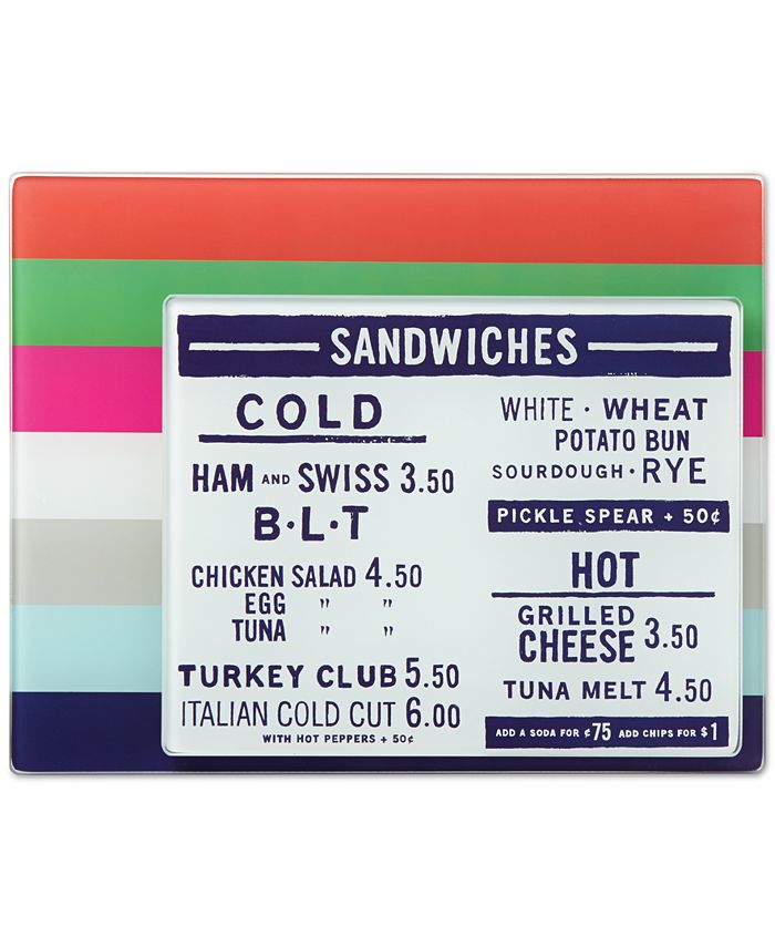 Kate Spade CLOSEOUT! new york all in good taste Set of 2 Striped Food Prep  Board & Reviews - Kitchen Gadgets - Kitchen - Macy's