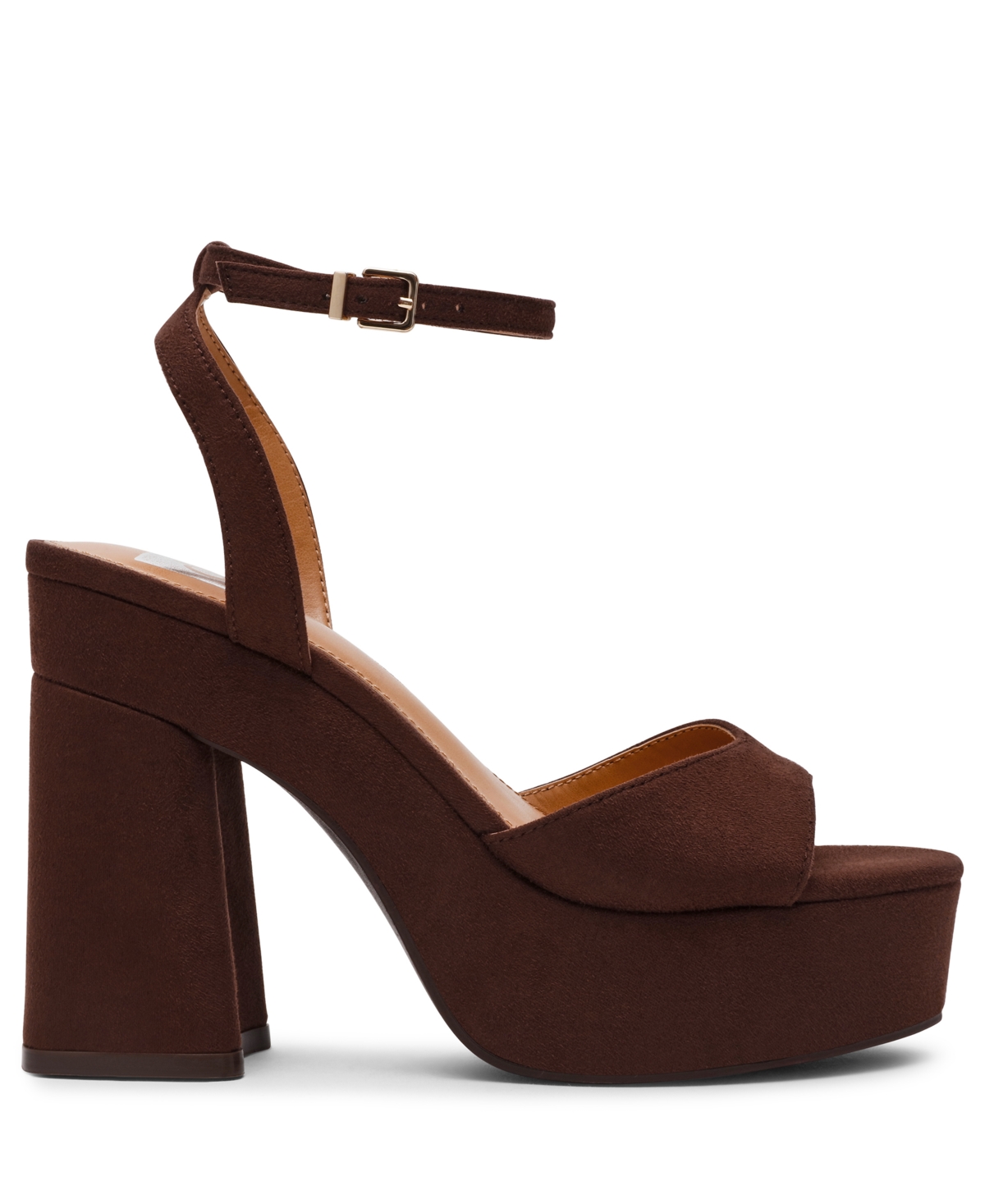 Dv Dolce Vita Women's Wizzard Two-piece Platform Block Heel Dress Sandals In Brown