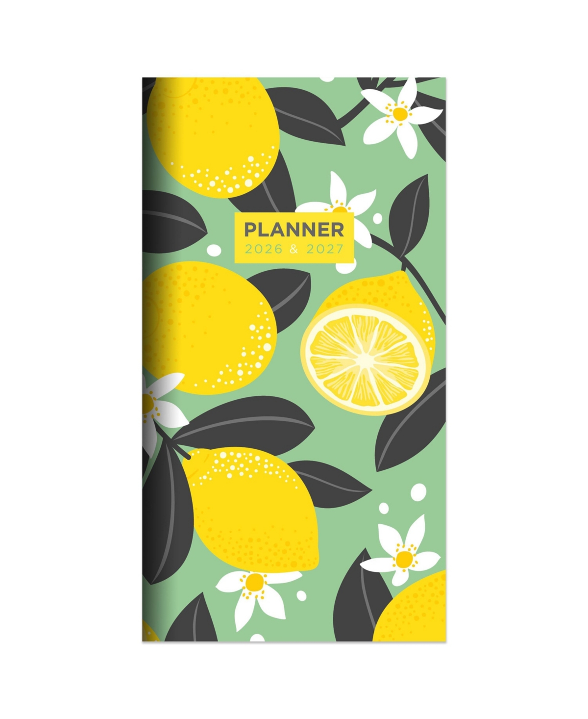 2026-2027 Lemon Blossom Small Monthly Pocket Planner - Multicolor