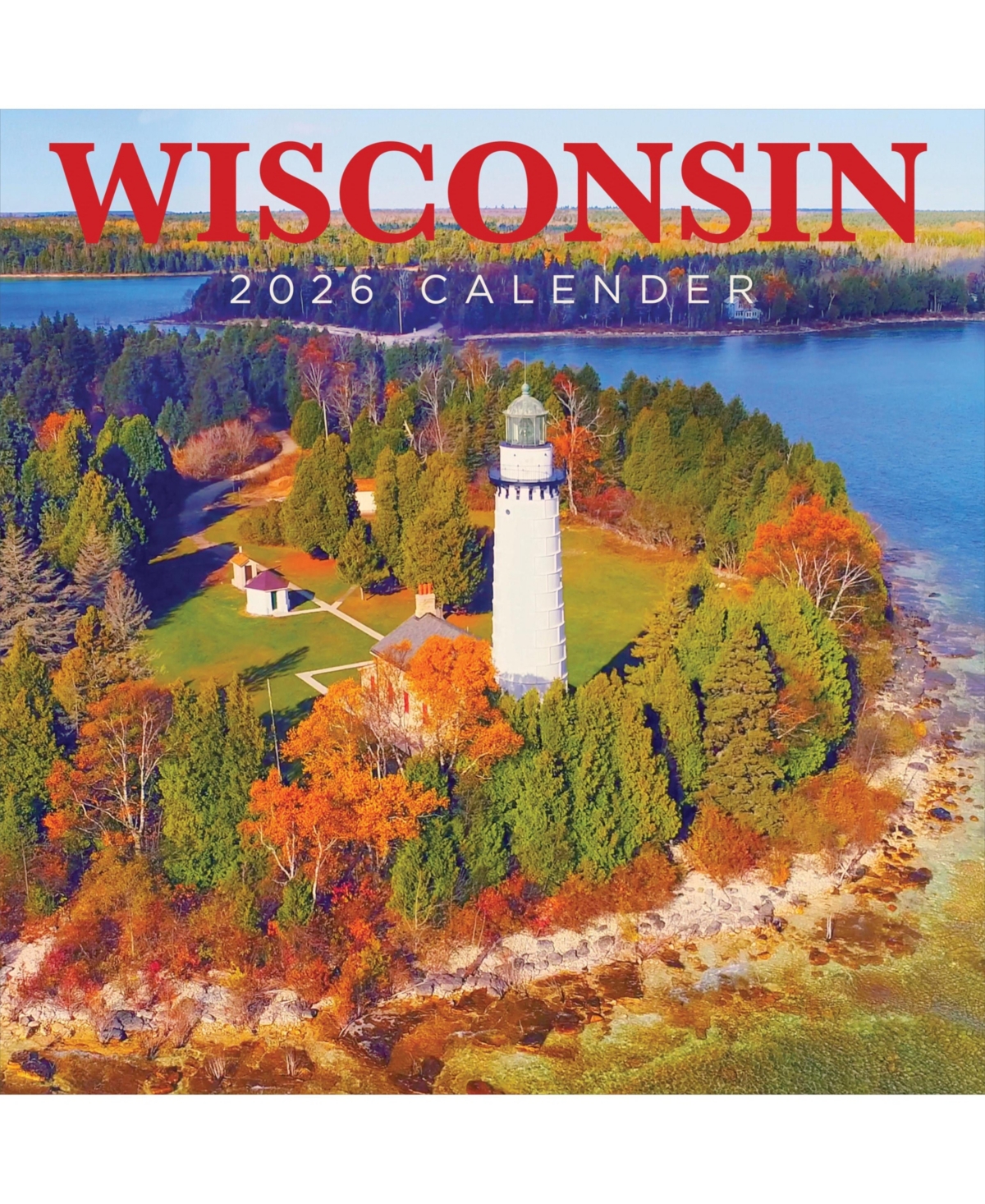 2026 Wisconsin Wall Calendar - Multicolor