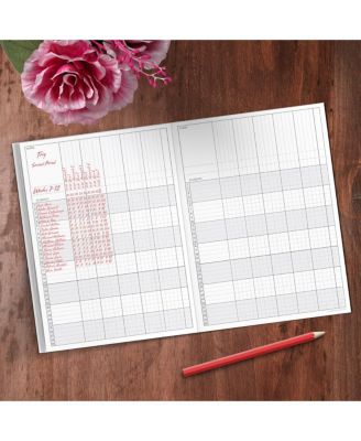 Floral Kraft Botanical 7.5"x10.25" Teacher Record Grade Book