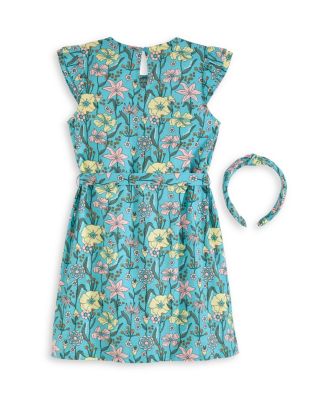 Toddler and Little Girls 2-Piece Headband and Dress