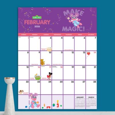 2026 Sesame Street Large Art Poster Wall Calendar