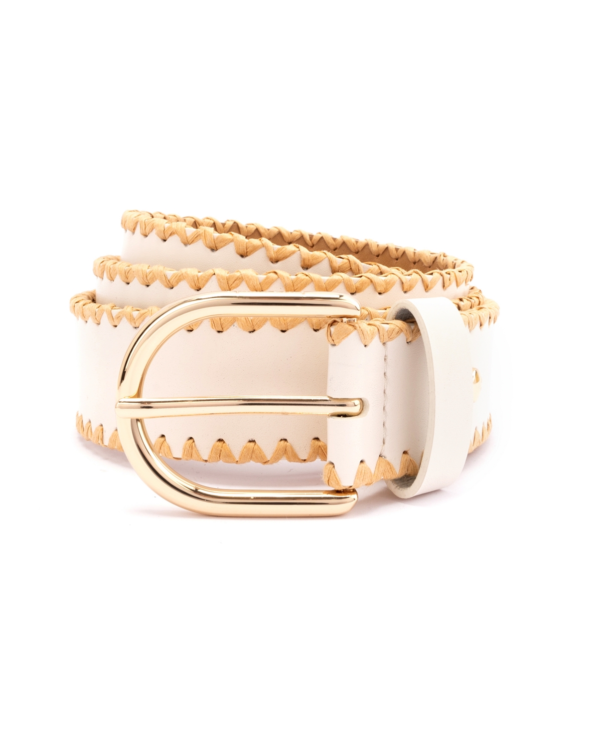 Shop Kate Spade Women's 35mm Straw Edge Belt