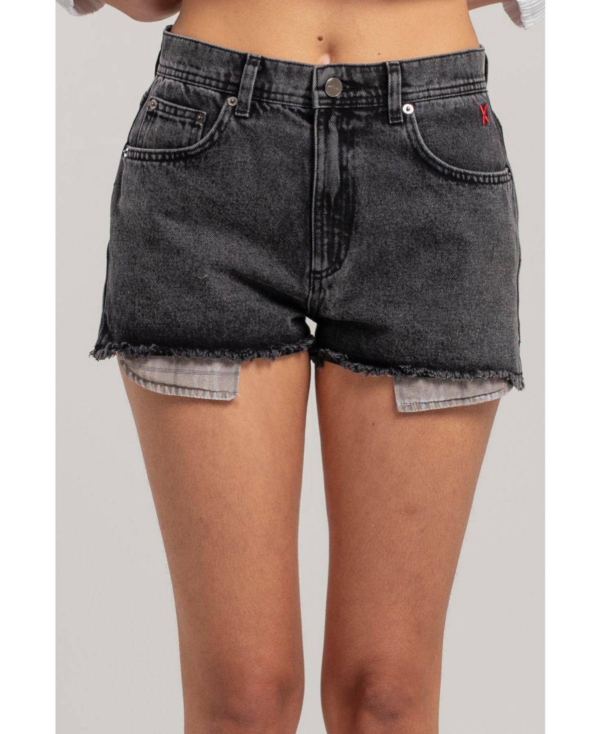 Free Heaven Normal Waist Mini Short - Black