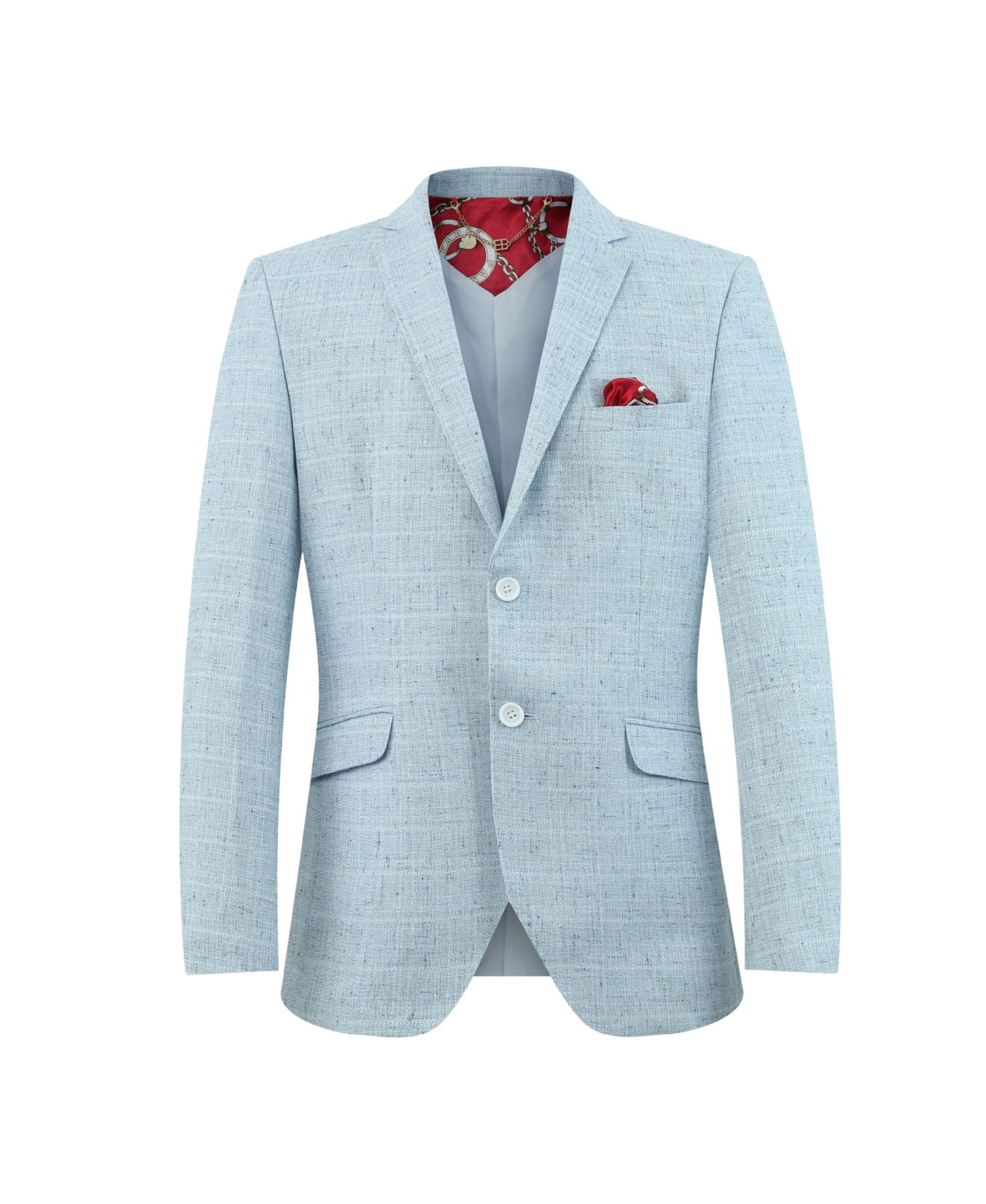 Куртка Elie Balleh Baby Blue Slim Fit Mélange Jacket для мальчиков, цвет: Синий — фото 1