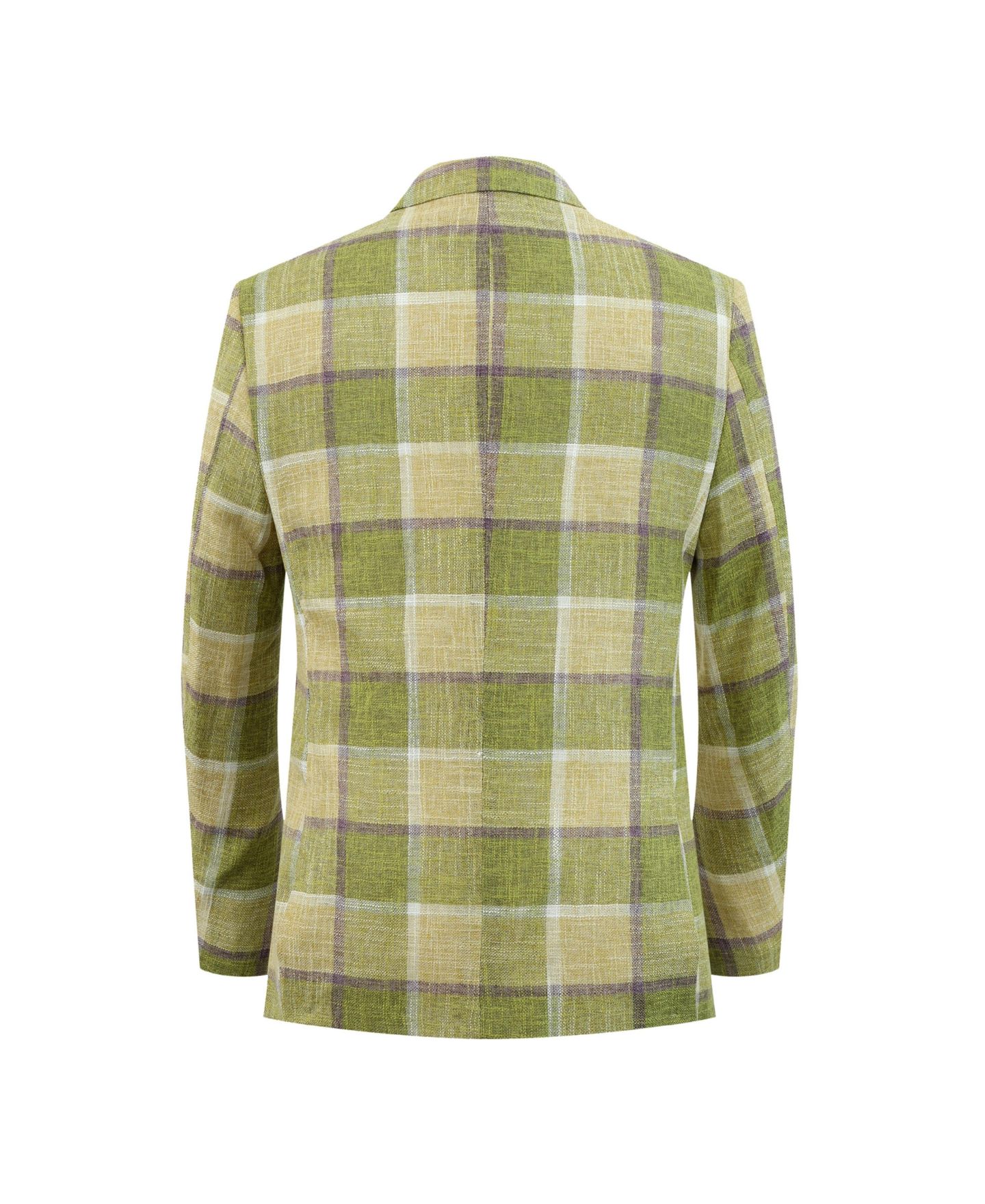 Пиджак Elie Balleh Green Slim Fit Plaid Blazer для мальчиков, цвет: Зелёный — фото 2