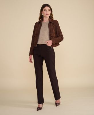 Women's Cropped Suede Jacket, Created For Macy's