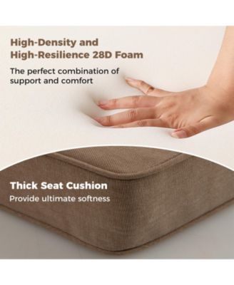 2-Pack Outdoor Patio Cushion Set with Removable Covers