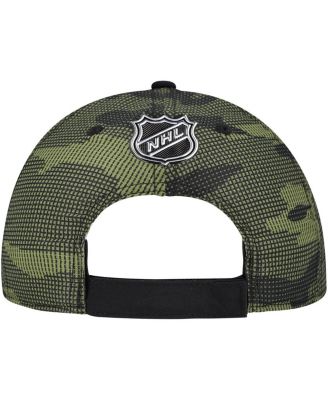 Men's Black Vancouver Canucks Authentic Pro Military Appreciation Adjustable Hat