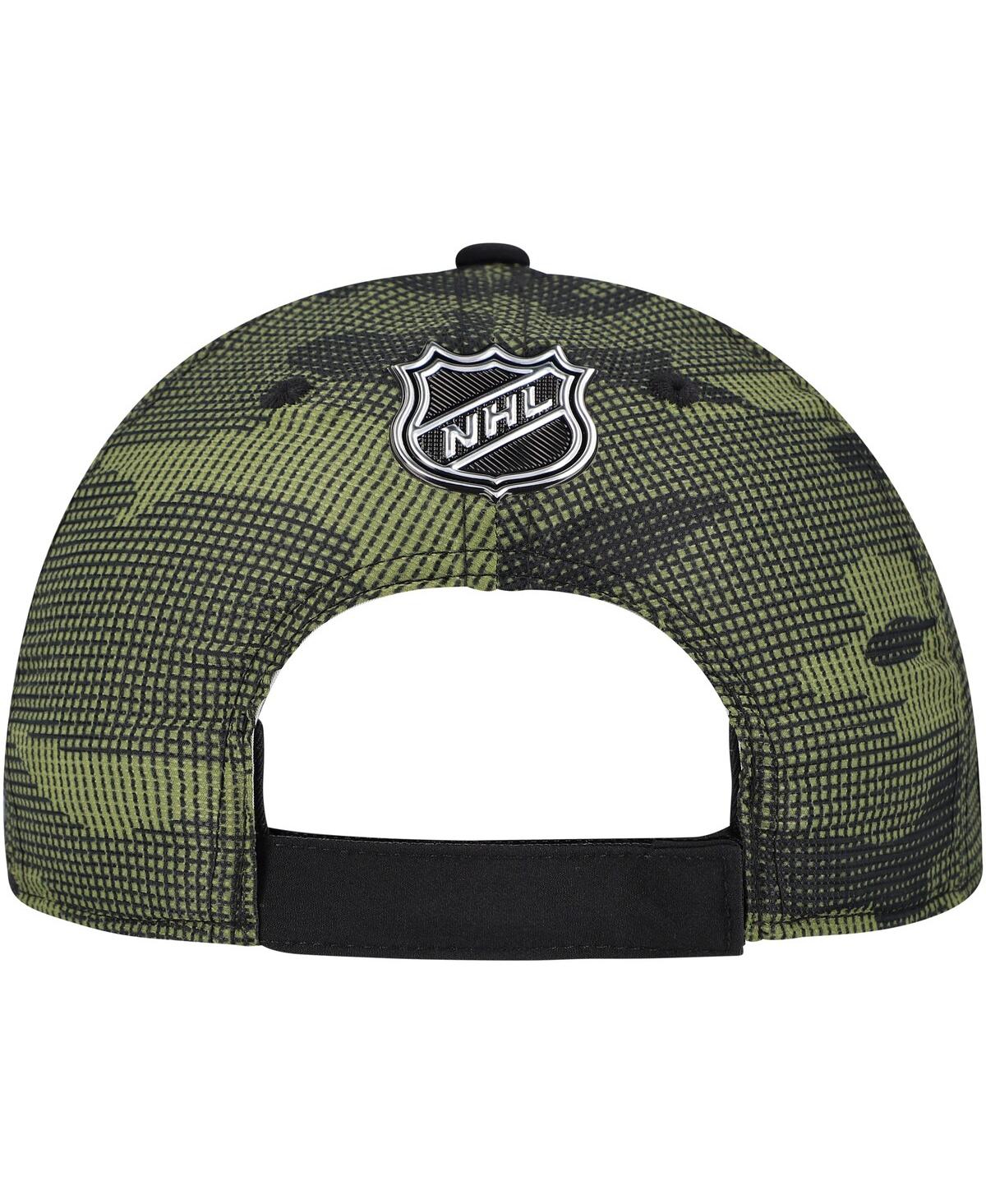 Fanatics Men's Black Vancouver Canucks Authentic Pro Military Appreciation Adjustable Hat