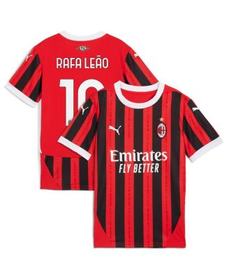 Puma - Big Boys and Girls Rafael Leão Red AC Milan 2024/25 Home Replica Player Jersey