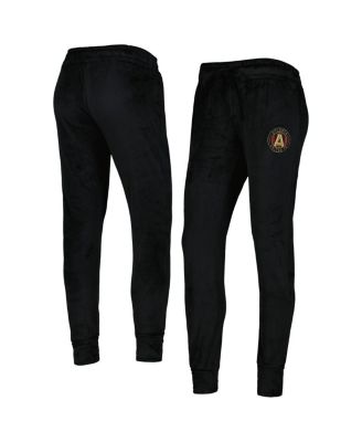 Concepts Sport - Women's Black Atlanta United FC Intermission Velour Cuffed Pants