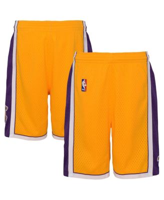 Mitchell & Ness - Big Boys and Girls&nbsp;Gold Los Angeles Lakers Swingman Shorts