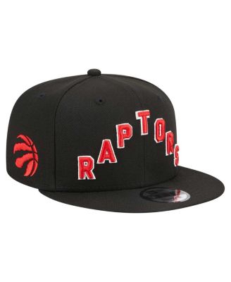 New Era - Men's  Black Toronto Raptors Jersey Hook Statement Edition 9FIFTY Snapback Hat