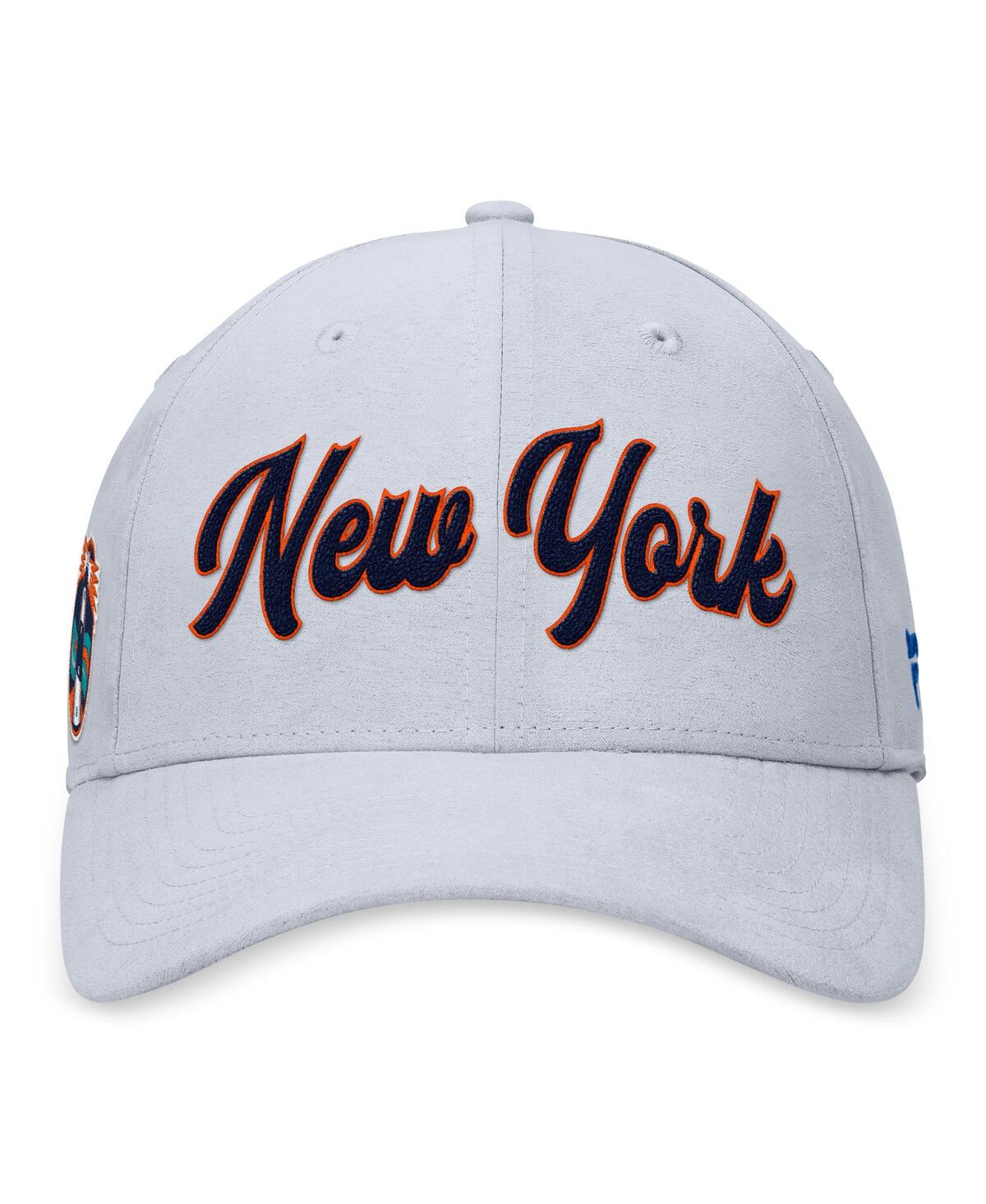 Fanatics Men's Gray New York Islanders Heritage Adjustable Hat