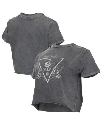 Concepts Sport - Women's Charcoal Philadelphia Union Distressed Market Cropped T-Shirt
