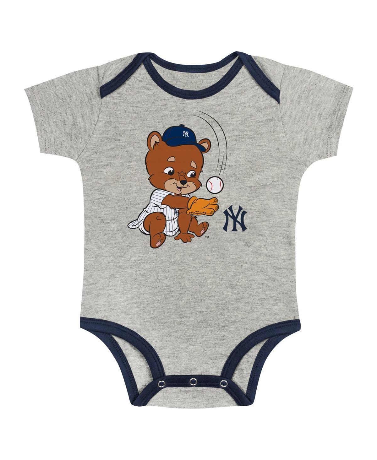 Outerstuff Baby Boys And Girls New York Yankees Play Ball Bodysuit Set, 2-pack