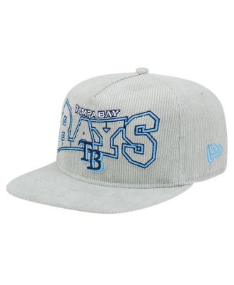 New Era - Men's  Gray Tampa Bay Rays Corduroy Golfer Snapback Hat