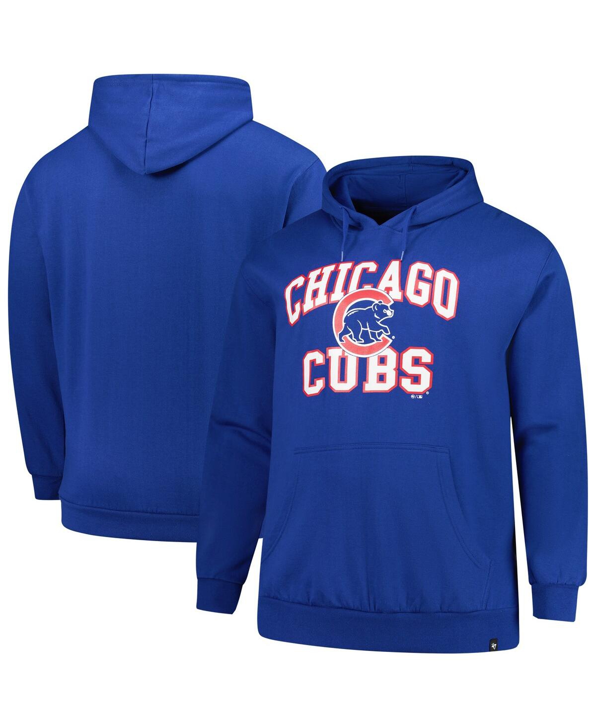 Men's Royal Chicago Cubs Big Tall Velocity Fleece Pullover Hoodie - Royal