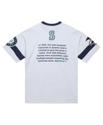 Men's White Seattle Mariners Cooperstown Collection Team Origins Premium T-Shirt
