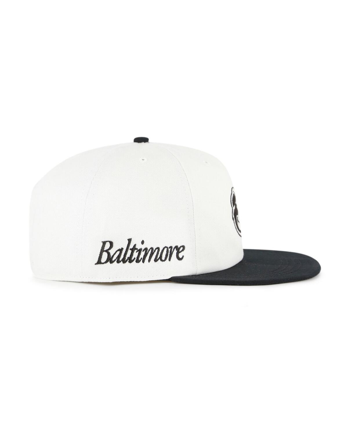 47 Brand Women's White/black Baltimore Orioles Foundation Captain Snapback Hat