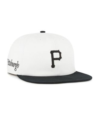 '47 Brand - Men's  White/Black Pittsburgh Pirates Foundation Captain Snapback Hat