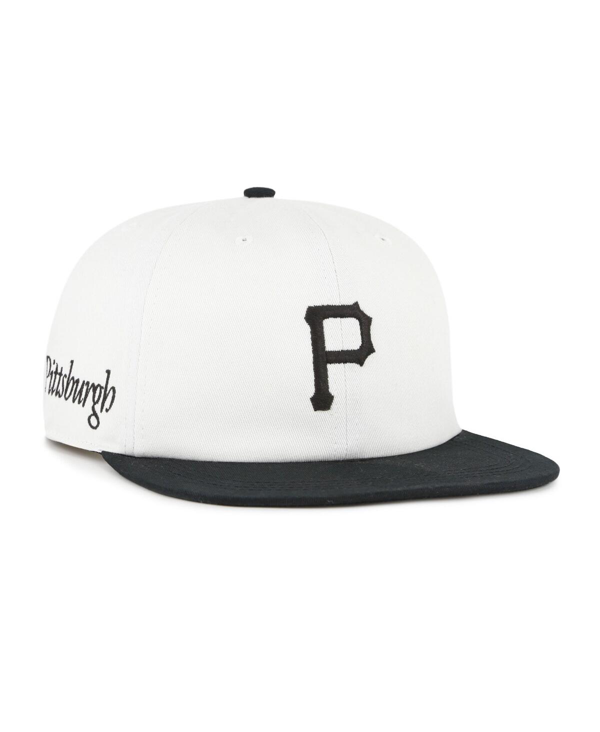 47 Brand Women's White/black Pittsburgh Pirates Foundation Captain Snapback Hat